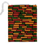 African Wall of bricks Drawstring Pouch (5XL) Back