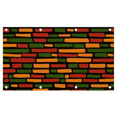 African Wall of bricks Banner and Sign 7  x 4 