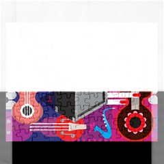 Music Abstract Background Energy Rectangular Jigsaw Puzzl