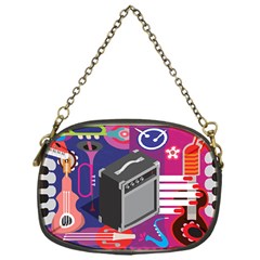 Music Abstract Background Energy Chain Purse (One Side)