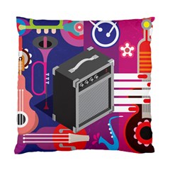 Music Abstract Background Energy Standard Cushion Case (Two Sides)