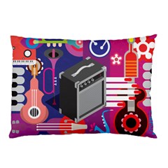 Music Abstract Background Energy Pillow Case