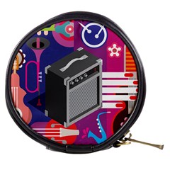 Music Abstract Background Energy Mini Makeup Bag