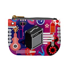 Music Abstract Background Energy Mini Coin Purse by danenraven