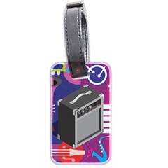 Music Abstract Background Energy Luggage Tag (two sides)