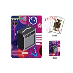 Music Abstract Background Energy Playing Cards Single Design (Mini) Back