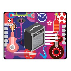 Music Abstract Background Energy Double Sided Fleece Blanket (small)  by danenraven