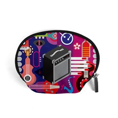 Music Abstract Background Energy Accessory Pouch (small) by danenraven