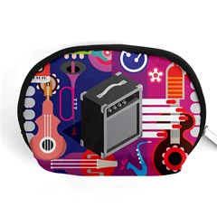 Music Abstract Background Energy Accessory Pouch (Medium)