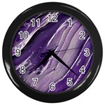 Paint Ornament Vivid Vibrant Wall Clock (Black) Front