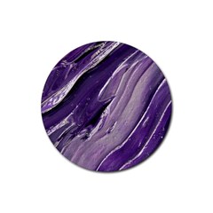 Paint Ornament Vivid Vibrant Rubber Round Coaster (4 Pack)