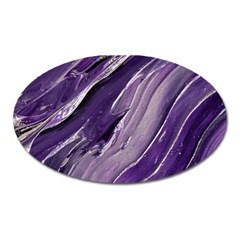 Paint Ornament Vivid Vibrant Oval Magnet