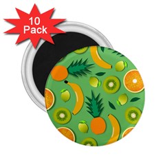 Fruit Tropical Pattern Design Art 2 25  Magnets (10 Pack) 