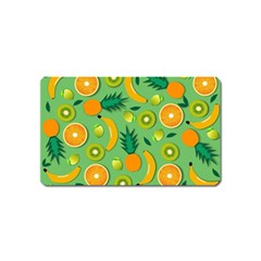 Fruit Tropical Pattern Design Art Magnet (name Card) by danenraven