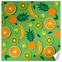 Fruit Tropical Pattern Design Art Canvas 16  X 16  by danenraven