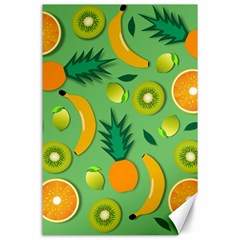 Fruit Tropical Pattern Design Art Canvas 24  X 36  by danenraven