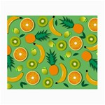 Fruit Tropical Pattern Design Art Small Glasses Cloth (2 Sides) Front