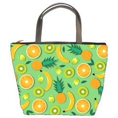 Fruit Tropical Pattern Design Art Bucket Bag by danenraven