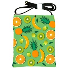 Fruit Tropical Pattern Design Art Shoulder Sling Bag by danenraven