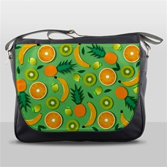 Fruit Tropical Pattern Design Art Messenger Bag by danenraven