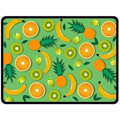 Fruit Tropical Pattern Design Art Double Sided Fleece Blanket (large)  by danenraven