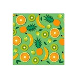 Fruit Tropical Pattern Design Art Satin Bandana Scarf 22  x 22  Front