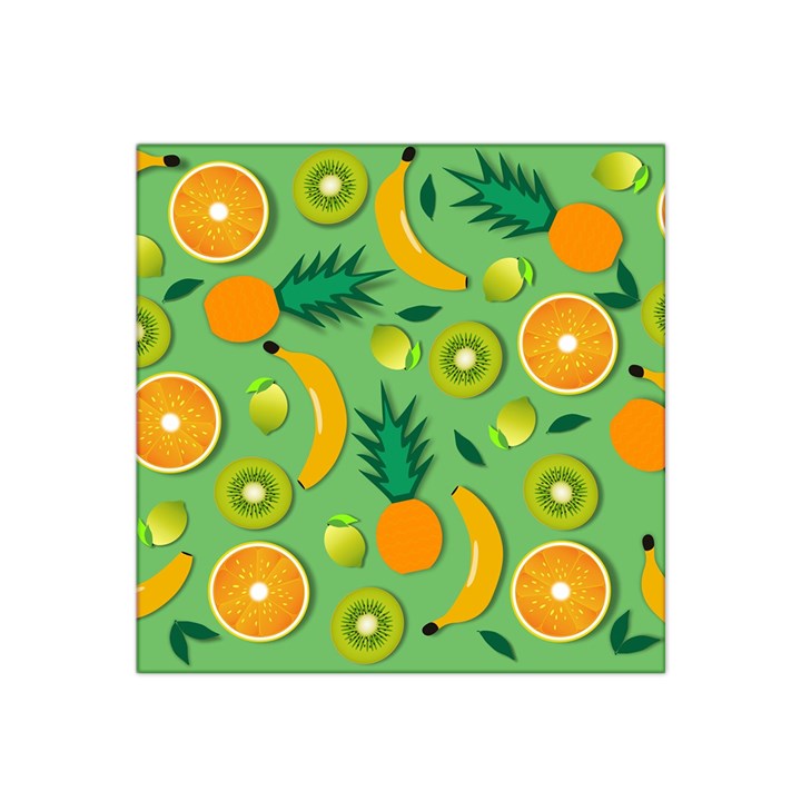 Fruit Tropical Pattern Design Art Satin Bandana Scarf 22  x 22 