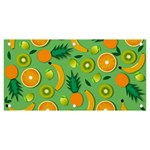 Fruit Tropical Pattern Design Art Banner and Sign 6  x 3  Front