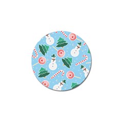 Christmas Sweets Snowman Background Golf Ball Marker by danenraven