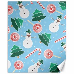 Christmas Sweets Snowman Background Canvas 16  X 20  by danenraven