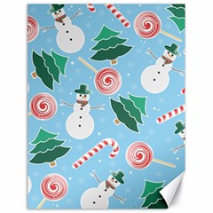 Christmas Sweets Snowman Background Canvas 18  X 24 