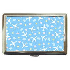 Plane Sky Background Pattern Cigarette Money Case by danenraven