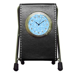 Plane Sky Background Pattern Pen Holder Desk Clock by danenraven