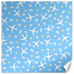 Plane Sky Background Pattern Canvas 12  X 12  by danenraven