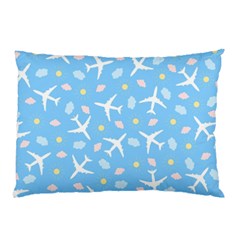 Plane Sky Background Pattern Pillow Case