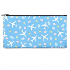 Plane Sky Background Pattern Pencil Case by danenraven