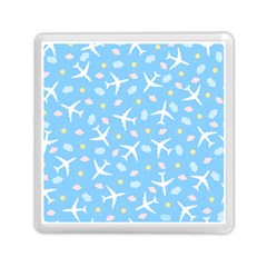 Plane Sky Background Pattern Memory Card Reader (square) by danenraven