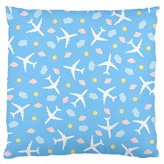 Plane Sky Background Pattern Large Cushion Case (one Side) by danenraven