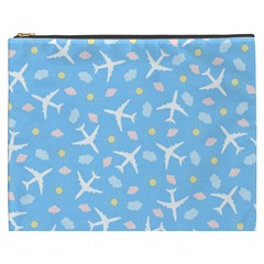 Plane Sky Background Pattern Cosmetic Bag (xxxl)