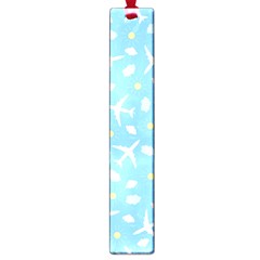 Plane Sky Background Pattern Large Book Marks by danenraven