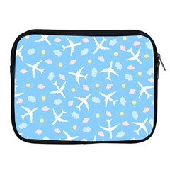 Plane Sky Background Pattern Apple Ipad 2/3/4 Zipper Cases by danenraven