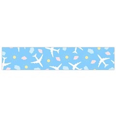 Plane Sky Background Pattern Small Flano Scarf by danenraven