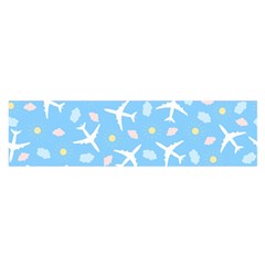 Plane Sky Background Pattern Oblong Satin Scarf (16  X 60 ) by danenraven