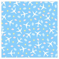 Plane Sky Background Pattern Lightweight Scarf  by danenraven