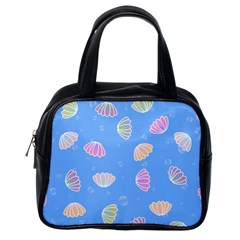 Illustration Seashell Clam Pattern Art Design Classic Handbag (one Side) by danenraven