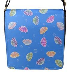 Illustration Seashell Clam Pattern Art Design Flap Closure Messenger Bag (s) by danenraven