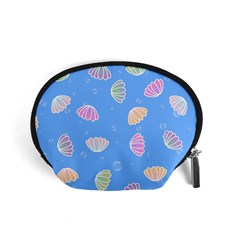 Illustration Seashell Clam Pattern Art Design Accessory Pouch (small) by danenraven