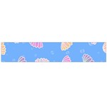 Illustration Seashell Clam Pattern Art Design Large Flano Scarf  Back