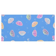 Illustration Seashell Clam Pattern Art Design Banner And Sign 4  X 2 