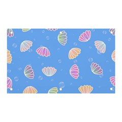 Illustration Seashell Clam Pattern Art Design Banner And Sign 5  X 3 